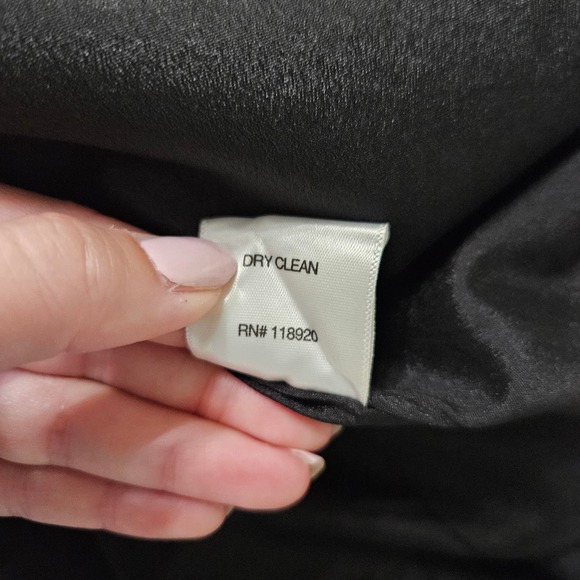 Lucy Paris Black Floral Sparkly V-neck Sleeveless Fit & Flare Dress. Size‎ M - Picture 8 of 12